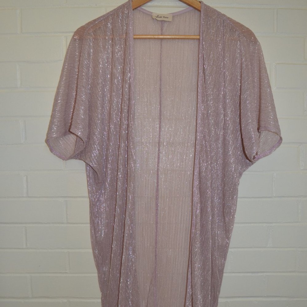 Sheer Light purple/Pink Kimono